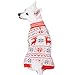 Blueberry Pet Vintage Ugly Christmas Reindeer Holiday Festive Dog Sweater in Bold and Young Color, Back Length 16