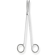 Stainless Steel Non Sterile Curved Metzenbaum Scissor, 7" Length, For Single Use (Pack of 100)
