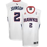 adidas Atlanta Hawks #2 Joe Johnson White Replica Basketball Jersey