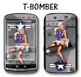 Blackberry Storm Designer Vinyl Skin - T-Bomber Silver