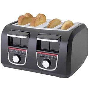 Black & Decker 4-Slice Toaster - Black (T4550) by Black & Decker