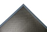 Rubber-Cal Door Scraper Natural Rubber Entryway Floor Mat - Blue Border in color - 14mm x 3ft x 6ft