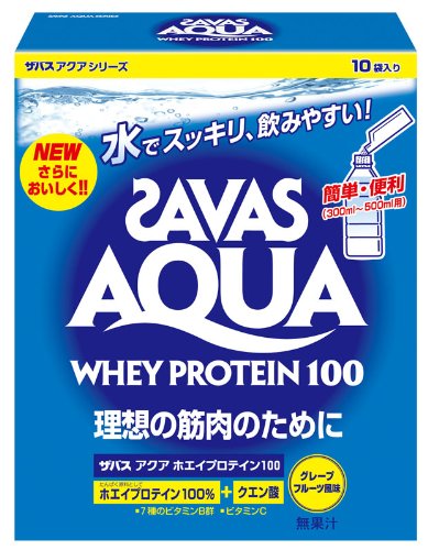 ザバス(SAVAS) アクア ホエイプロテイン 21g×10