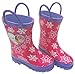 Disney Girl's Frozen Elsa & Anna Snowflake Rain Boots