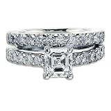 1.15 ct Diamond Asscher Engagement Ring G VS1