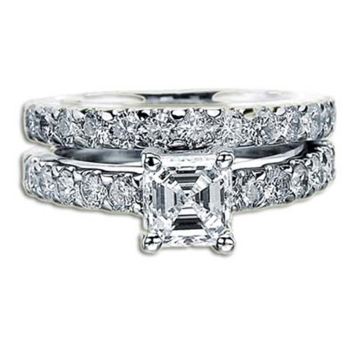 IDEAL DIAMOND RING 2.81 CT E VS1 – 18k BRIDAL SET