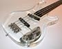 Galveston CLEAR solid body 4-Str Bass Guitar, NEW