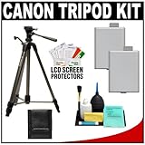 Canon 62" Deluxe Photo/Video 300 Tripod with 3-Way Panhead & Case + (2) LP- ....