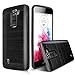 LG K10 Case, LG Premier LTE L62VL L61AL Case, Dual Layer Shockproof Tough Brushed Hybrid Armor Rubber TPU Drop Protection Case For LG K10/LG Premier LTE L62VL L61AL (2016) (Black)