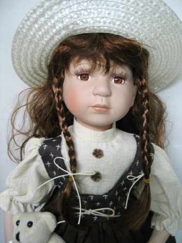 K&uuml;nstlerpuppe - Porzellanpuppe - Sammlerpuppe ca. 55 cm \"Wilde Lizy\" mit Echth Preisvergleich