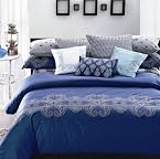 Blue Thread Art Bedsheet & Duvet Cover