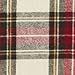 Amazon Brand – Pinzon Lightweight Cotton Flannel Sheet Set - Queen, Cream/Red Plaid