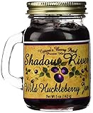 Shadow River Wild Huckleberry Gourmet Jam, 5oz Shaker Jar (Pack of 2)