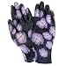 Red Steer A209-M Flowertouch Womens Hibiscus Pattern Clear Coat Nitrile Glove, Medium