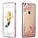 iPhone SE, iPhone 5S Case, iPhone 5 Case, Cellaria Butterfly Floral Series - [Electroplate Bumper] Slim Luxury Lightweight Clear TPU Case Cover For Apple iPhone SE/5S/5, Rose Gold