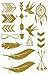 Metallic Gold Silver Black Jewelry Inspired Temporary Bling Tattoo by Eufouria Inc. YW004 RS.199.00
