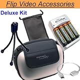 FLIP VIDEO DELUXE Accessories pack for FLIP ULTRA VIDEO. Deluxe Hard Shell Case, Tripod,... by Digital Matrex