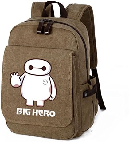 Big Hero 6 Baymax Canvas Schoolbag Double Zipper Shoulders Bag