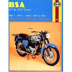 B. S. A. A7 and A10 Twins Owner's Workshop Manual (Motorcycle Manuals)