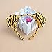 Kinzd Kids Yellow Tiger Party Halloween Costume 3PCs: Ear Headband, Tie, Tail