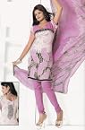 Dress materials - Crepe Dress Material Elegant Designer Unstitched Salwar Suit D.No 7287