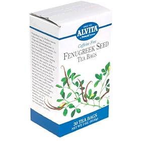 Alvita Tea Bags, Fenugreek Seed, 30 tea bags (Pack of 4)
