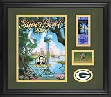 Green Bay Packers Framed Program and Ticket Collage | Details: Super Bowl XXXI Champion