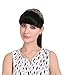 SARLA Clip on Bangs Fringe Hair Extensions Synthetic Hairpiece Hair Piece For Women Full Straight Fashion Stylish Cute Japan High Temperature Fiber(B7#black brown 4) …