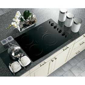 GE Profile 30 Built In CleanDesign Black Electric Cooktop GE Profile 30