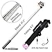 Balichun Wired Selfie Stick with Rotatable Extendable Clamp - Pink