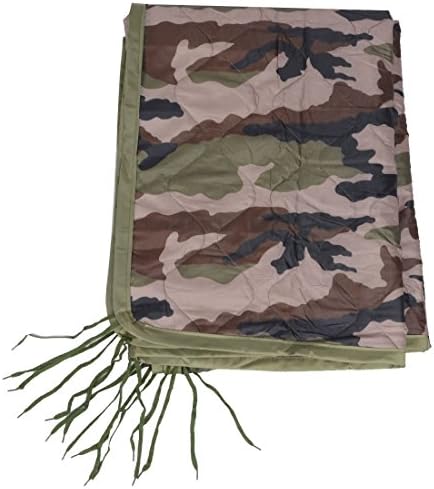 Multi-Purpose Tactical Poncho Liner Blanket Warmth Quilt Woodland Camo Beach Mat, Camo Pattern, Picnic Blanket (CP)
