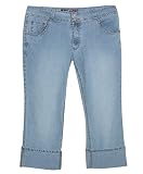 Plus Size Cute Cuffed Capri