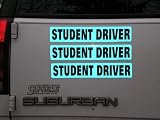 Student Driver Magnet Vehicle Car Sign Reflective Magnetic Safety Blue