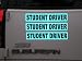 Student Driver Magnetic Vehicle Car Sign Reflective Magnet Safety Blue