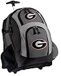Georgia Bulldogs Rolling Backpack Deluxe Gray University of Georgia - Our Best Backpacks Bags with Wheels or School Trolley Bags Carry-Ons - Unique Gifts