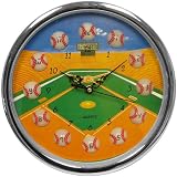 10 Inch Baseball Wall Clock - Quartz Movement