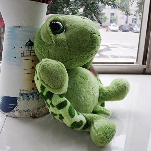 Syeer Cute Funny Tummy Tortoise Stuffed Turtle Toy Hold Pillow Big Eyes Turtle Pillow Cushions Plush Toy Doll Pillow Pet Gift for baby infant toddler preschooler Army Green 20CM 25CM 30CM 40CM (25CM)