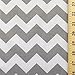 Big Chevron Poly Cotton Grey 60 Inch