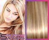20 inch Brown Blonde (18/613). Full Head. Clip in Human Hair Extensions. High quality Remy Hair!. 120g Weight