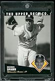 1994 Upper Deck All Time Heroes # 90 Warren Spahn Milwaukee Braves Baseball Card- Mint Condition - Shipped In Protective ScrewDown Display Case!