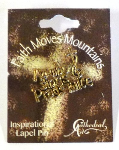 Cathedral ArtCathedral Art (Abbey & CA Gift He Who Sings Prays Twice Inspirational Lapel Pin, One Size, Multicolor