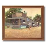 African American Black Wilson Feed Seed Store Home Decor Wall Picture Oak Framed Art Print