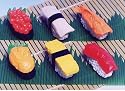 Sushi Japanese Erasers - 6 Pc