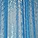 JBtek 3D Effect Bathroom Curtain 3D Water Cube Mold & Mildew Free Shower Curtain Shower Liner 100% EVA with Plastic Hooks (Blue)