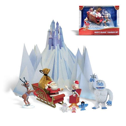 Rudolph the Red-Nosed Reindeer Misfit Island 2013 Figurine Set
