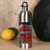 NBA Charlotte Bobcats 750ml Stainless Steel Water Bottle w/ Carabiner Clip