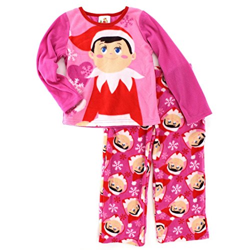 Elf on the Shelf Girls Christmas Fleece Pajamas