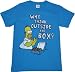 Simpsons Homer Why Think Outside the Box? Men's T-Shirt