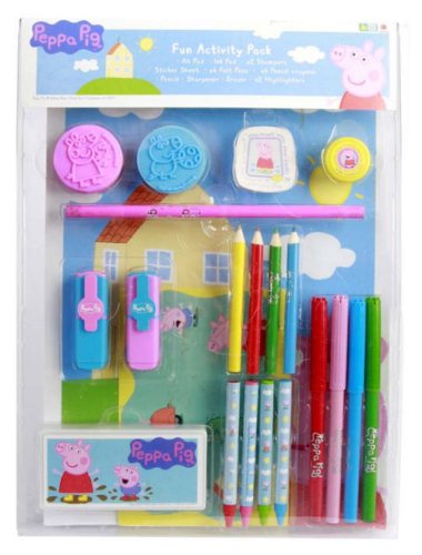 Childrens Toyshop  Toys : Peppa Pig Activity Stationey Stamper Gift Set
