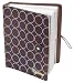 Creative Options Soft Sided 700-521 Photo Organizer Note Book Chocolate with Periwinkle Circles 7.25L x 2.125W x 9.125H